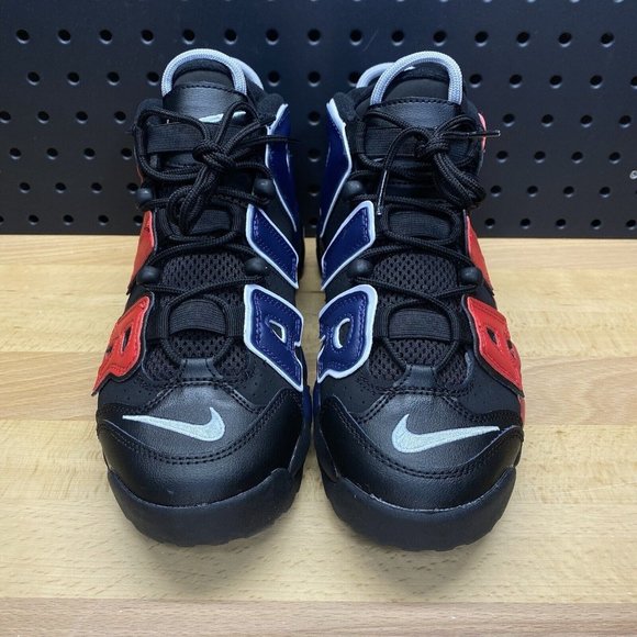 Nike Air More Uptempo '96 GS Retro Shoes Black Red Youth Size 5Y / Women’s 6.5 - Picture 5 of 12